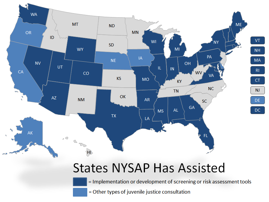 States NYSAP has Assisted